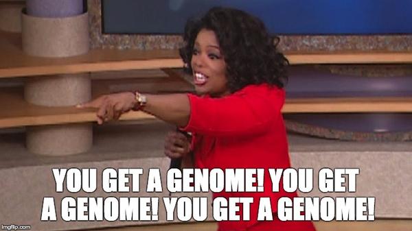 meme of everybody getting a genome from any data